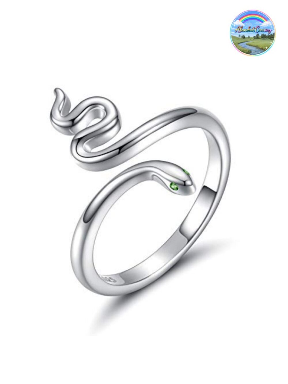 925 Sterling Silver Snake Ring Adjustable Thumb Statement